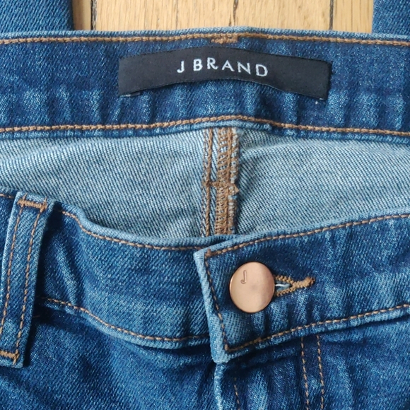 J Brand Ellis Villain Distressed straight leg with raw hem 27 - Picture 2 of 6